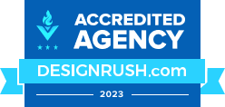 Accredited Agency Design Rush Logo