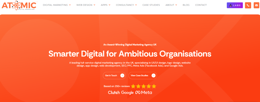 10 Best AI Creative Agencies in 2026 Marketing Teams Can Rely On 6 Screenshot of Atomic Digital Marketing website