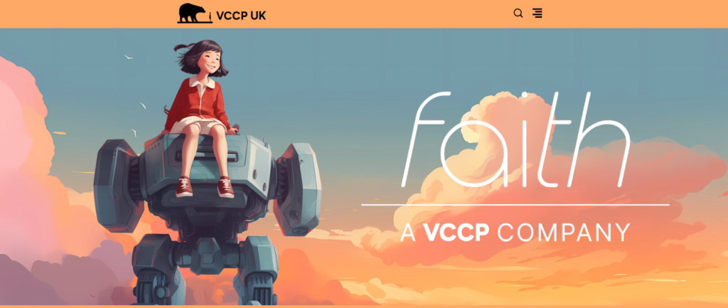 10 Best AI Creative Agencies in 2026 Marketing Teams Can Rely On 9 Screenshot of VCCP Faith website