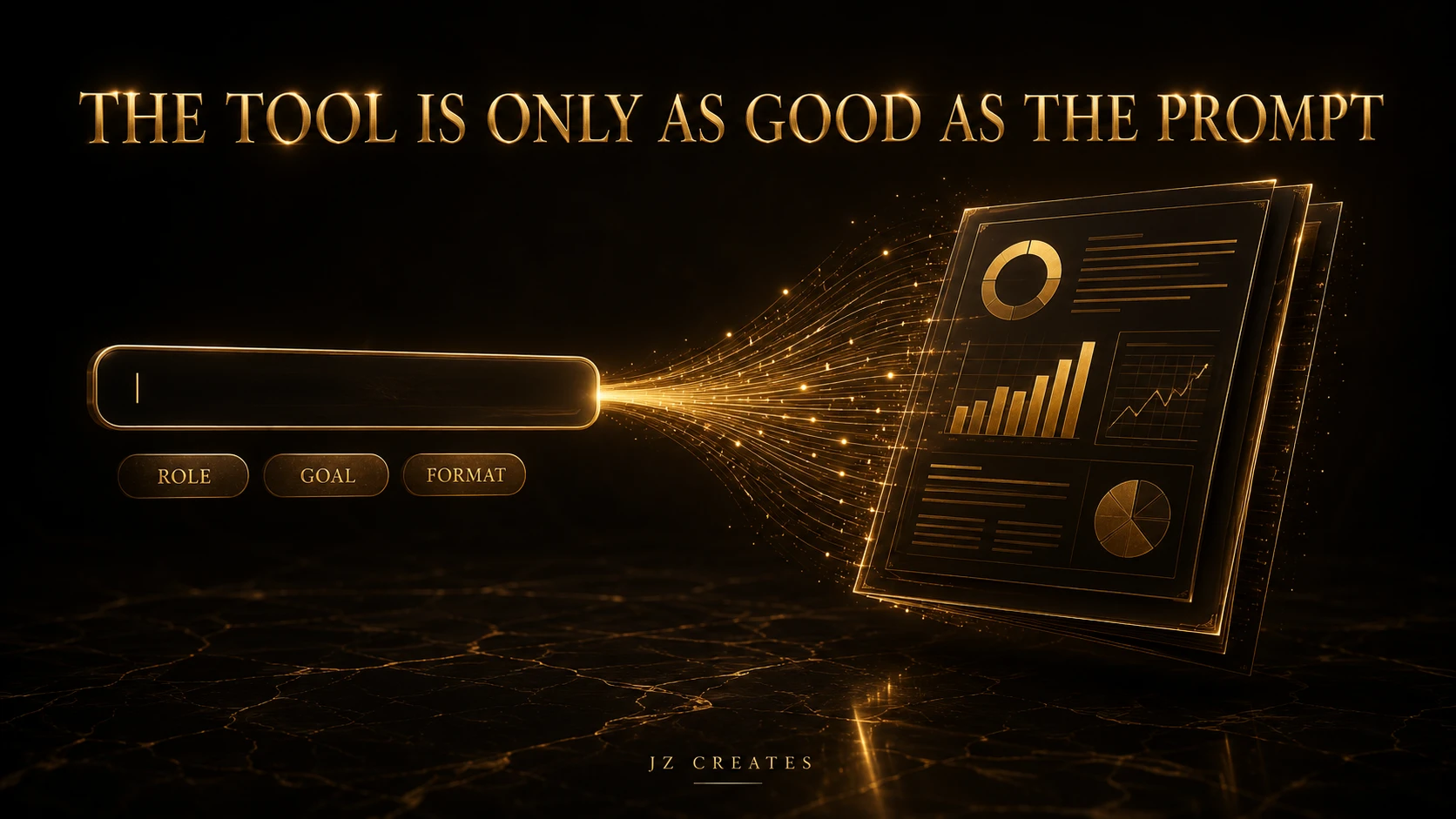 The Best AI Tools for Market Research in 2026: We Tested Them So You Don't Have To! 3 AI market research prompt formula of role, goal, and format assembling into a structured gold report