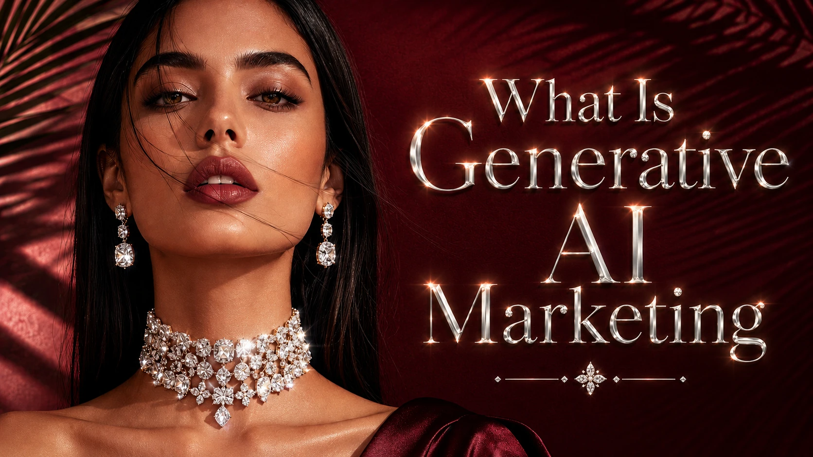 Generative AI Marketing in 2026: Scale Content That Looks Premium 1 What is generative AI marketing shown as a premium Dior-style luxury campaign