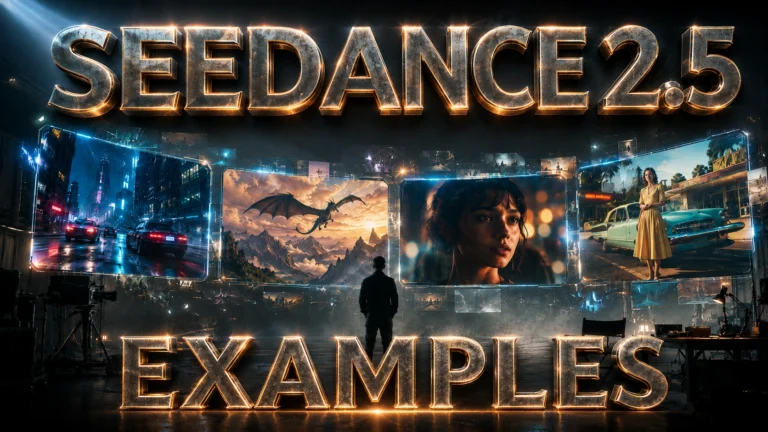 The best Seedance 2.5 examples: cinematic AI video collage from ByteDance Seedance 2.5