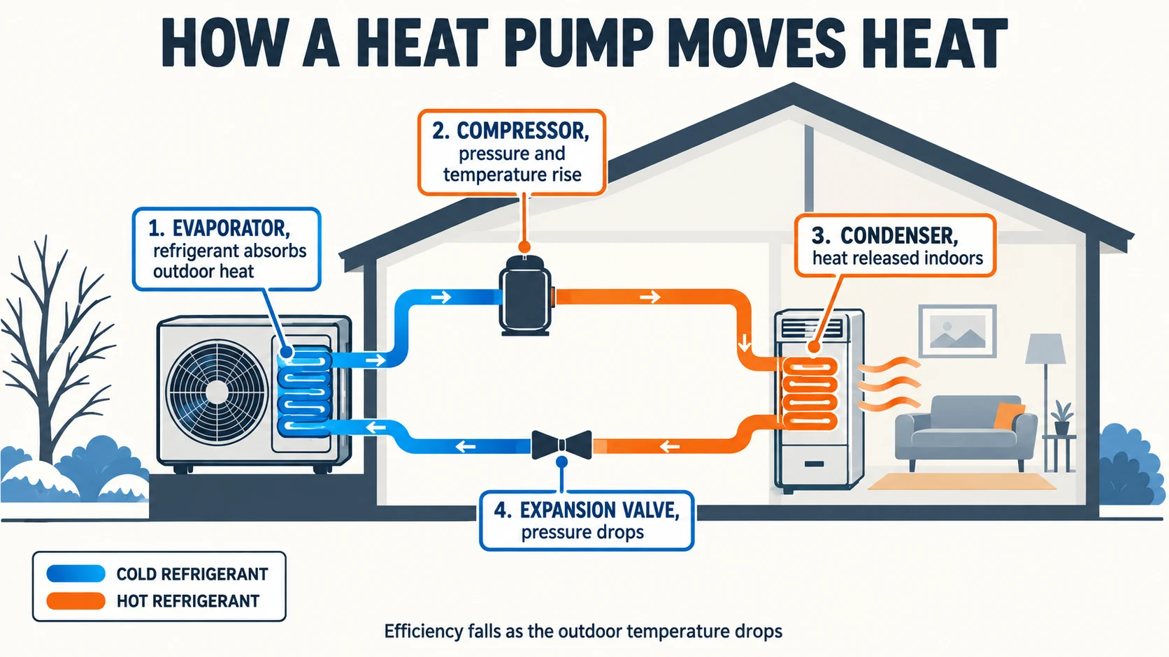 GPT Image 2.5 use cases: heat pump infographic with readable labels