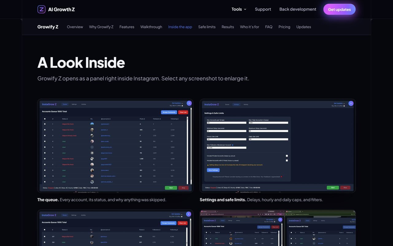 Inside the Growify Z extension